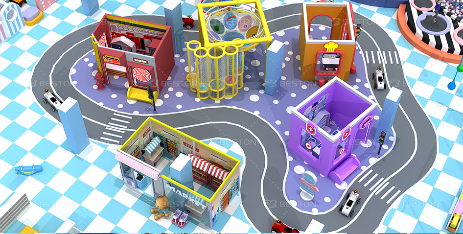 1968㎡ Indoor Playground designed Di Indonesia