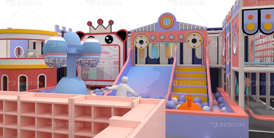 240㎡Indoor Playground Equipment Di Indonesia