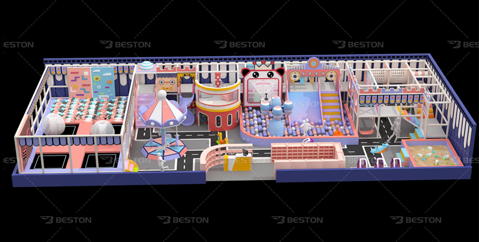 240㎡Indoor Playground Equipment Di Indonesia