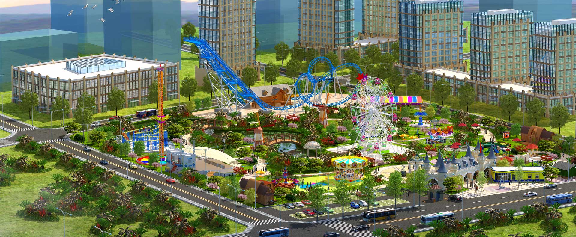 Desain Proyek Taman Hiburan Kota