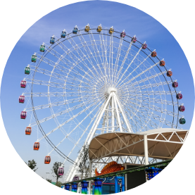 Dijual wahana bianglala sepanjang 65m